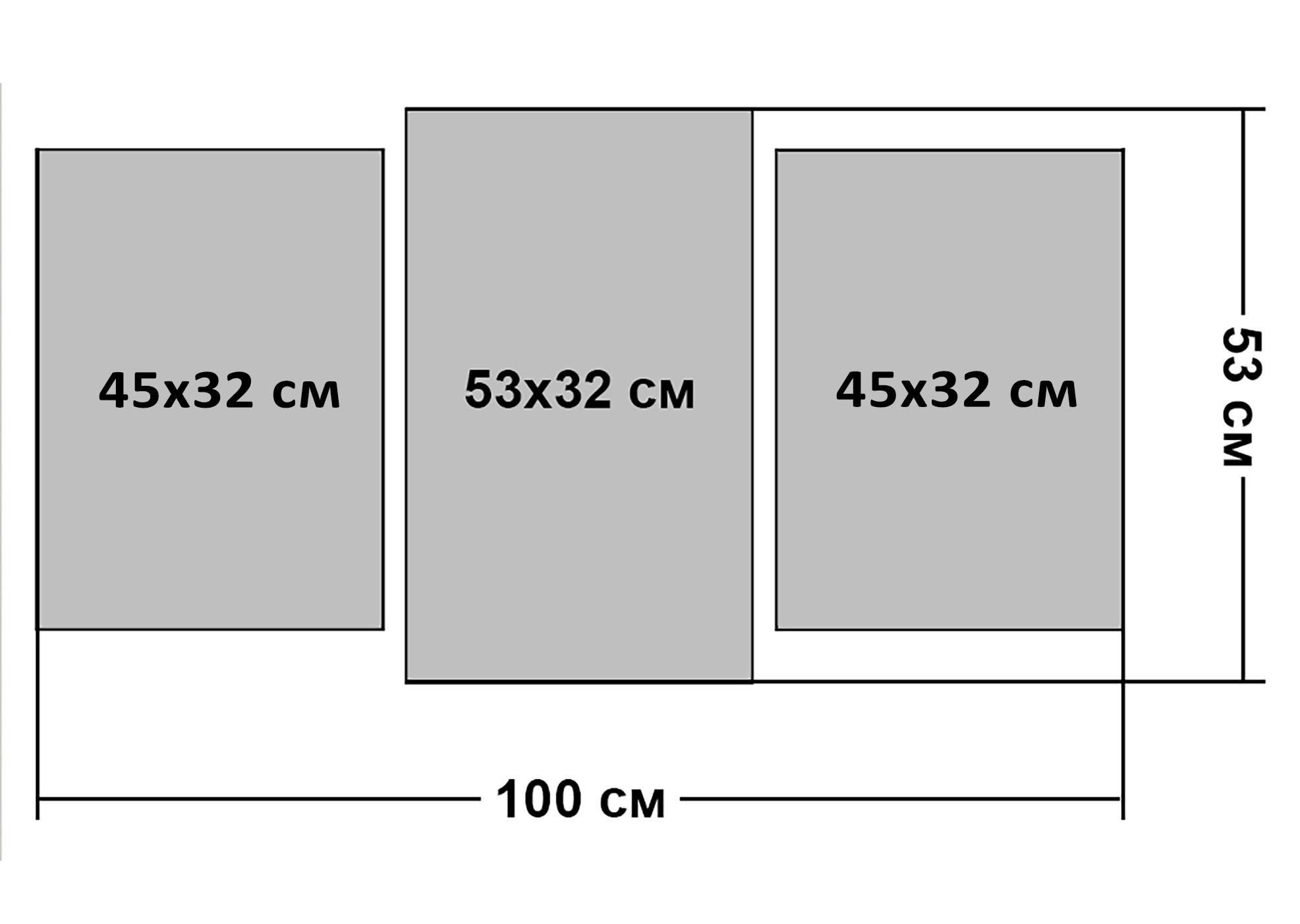 Картина модульная в гостиную/спальню Песочный пляж 53х100 см (Art-589_3) - фото 4