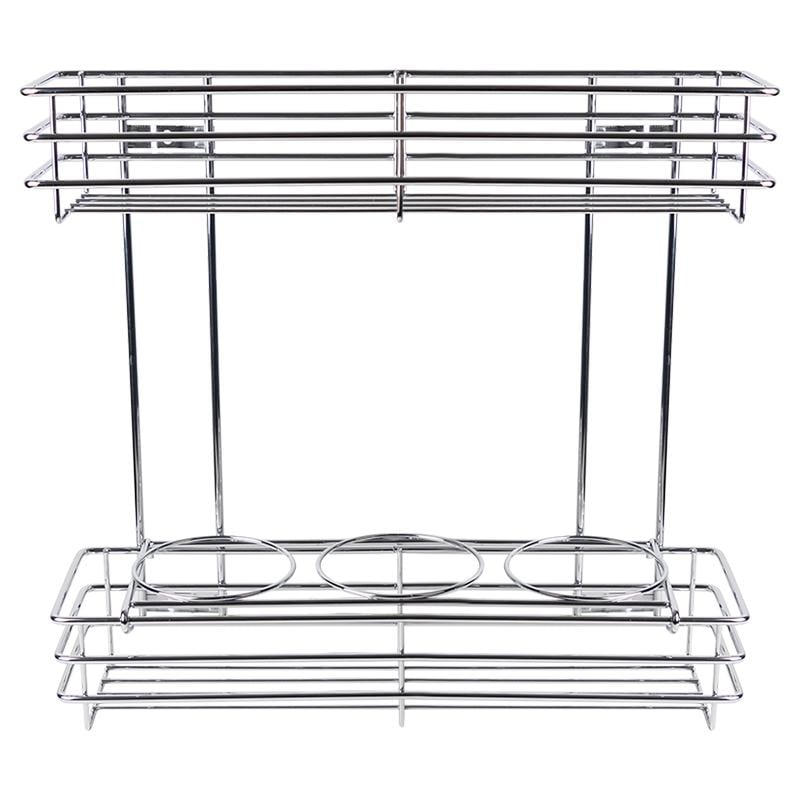 Корзина выдвижная для кухни Muller Карго крепление универсальное правое/левое с доводчиком модуль 200 мм 2 полки Хром (SO0785)