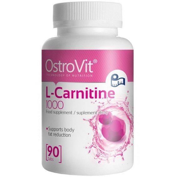 Жироспалювач для спорту OstroVit L-Carnitine 1000 90 таб.