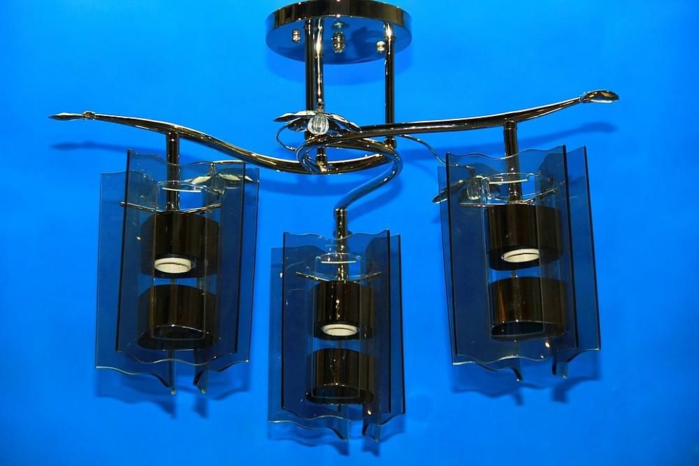 Люстра с плафонами Ray L4324/3A CH+BK (IR005962)