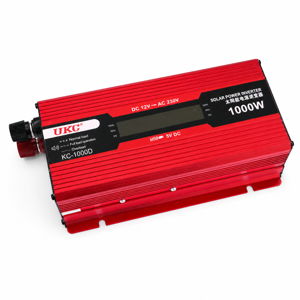 Инвертор напряжения 1000W 12V-220V для электроприборов (11562)
