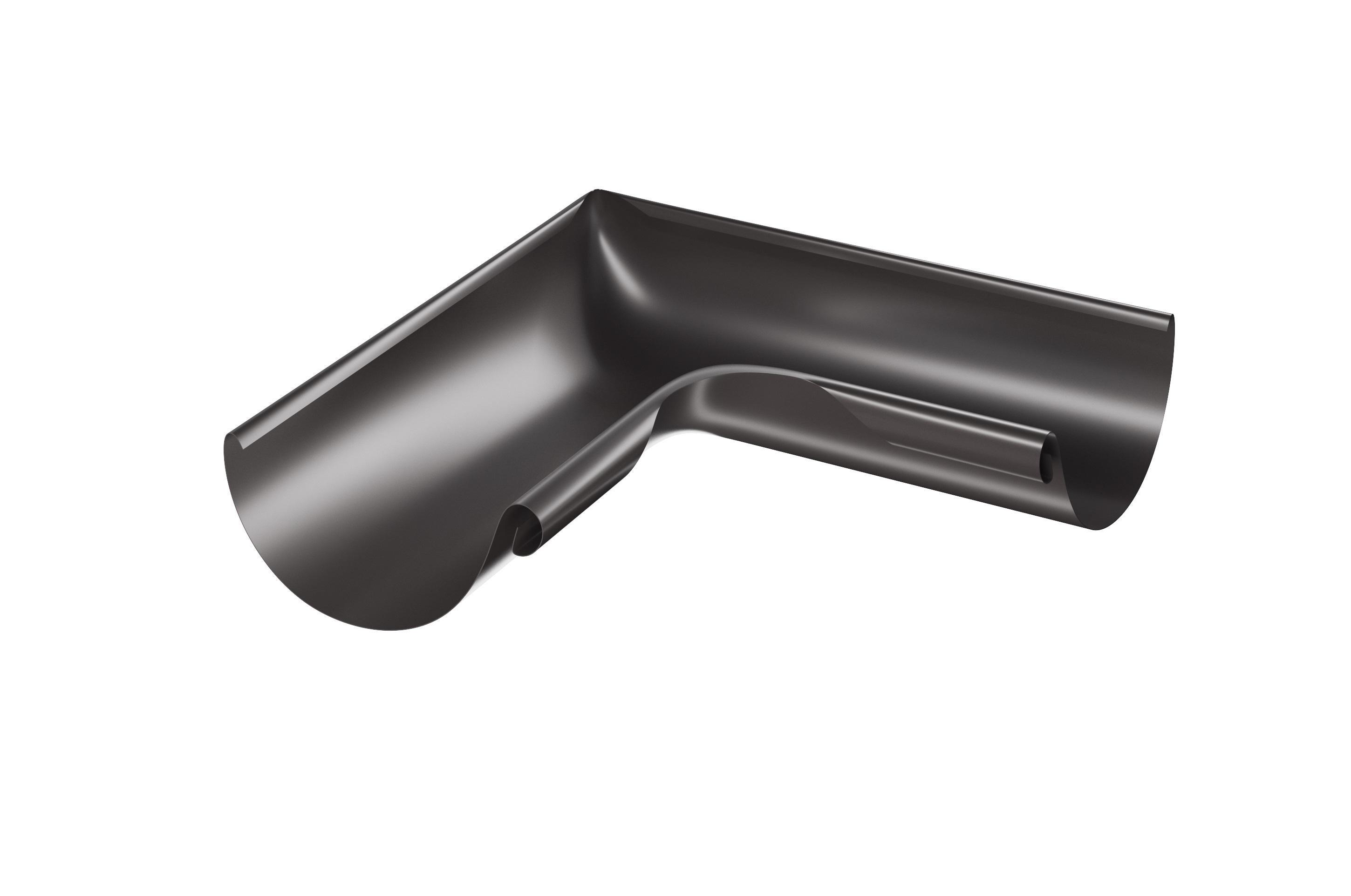 Угол желоба Forostina внутренний/наружный 90° 128 мм RAL 8019 Темно-коричневый (vo-24925/61)