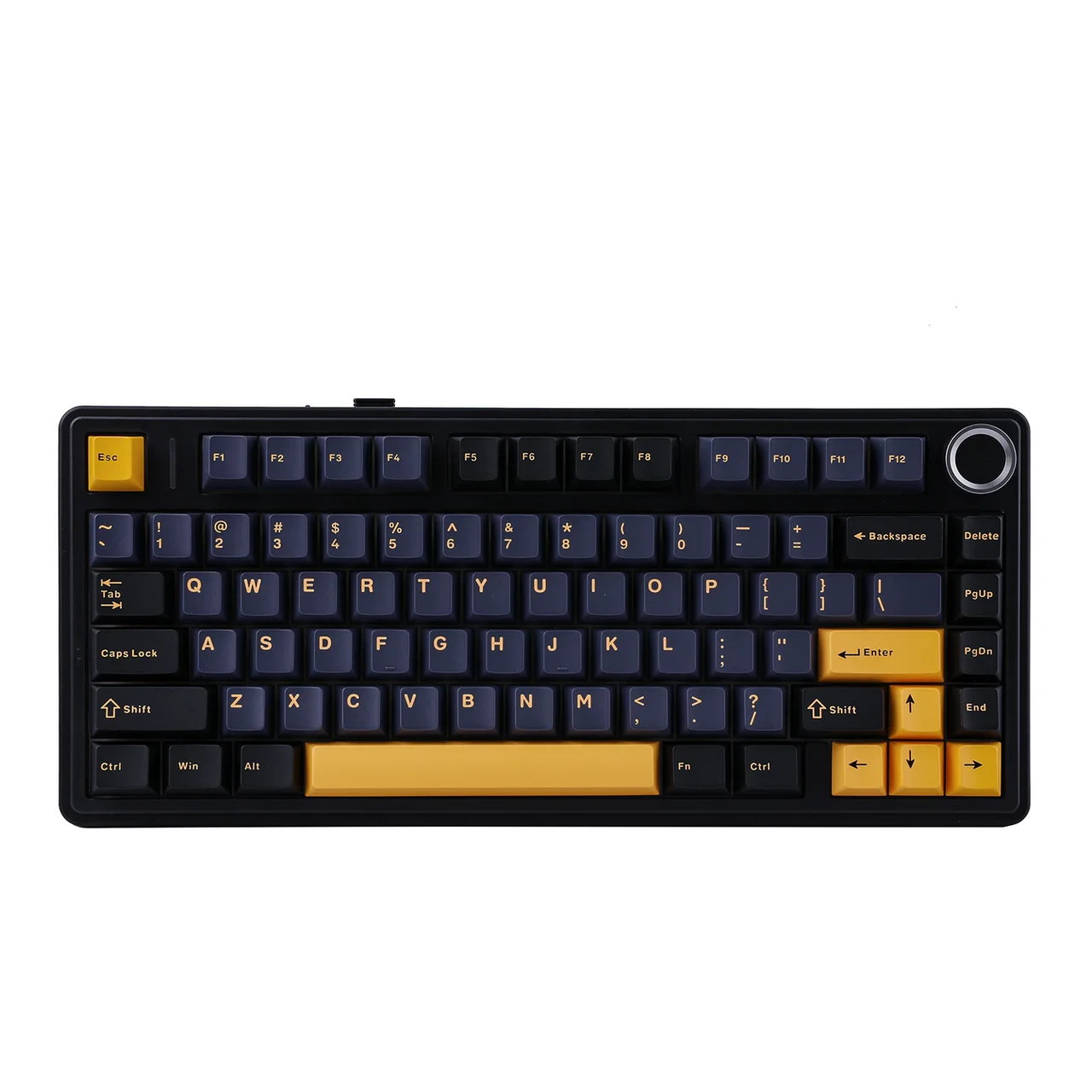 Клавиатура беспроводная механическая AULA F75 Tri-Mode Black/Dark Blue/Orange Reaper Switch (2675538063)