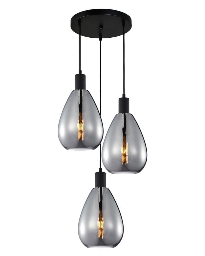 Люстра Italux PND-27812-3A-BK-SG Zulo E27 1x40W IP20 (24574363)