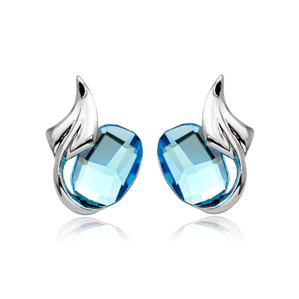 Серьги с кристаллами Сваровски Italina 86519 Голубой