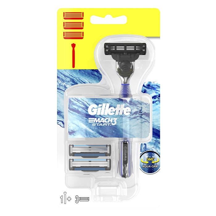 Станок для гоління Gillette Mach 3 Start з 3 змінними касетами (1662234823)