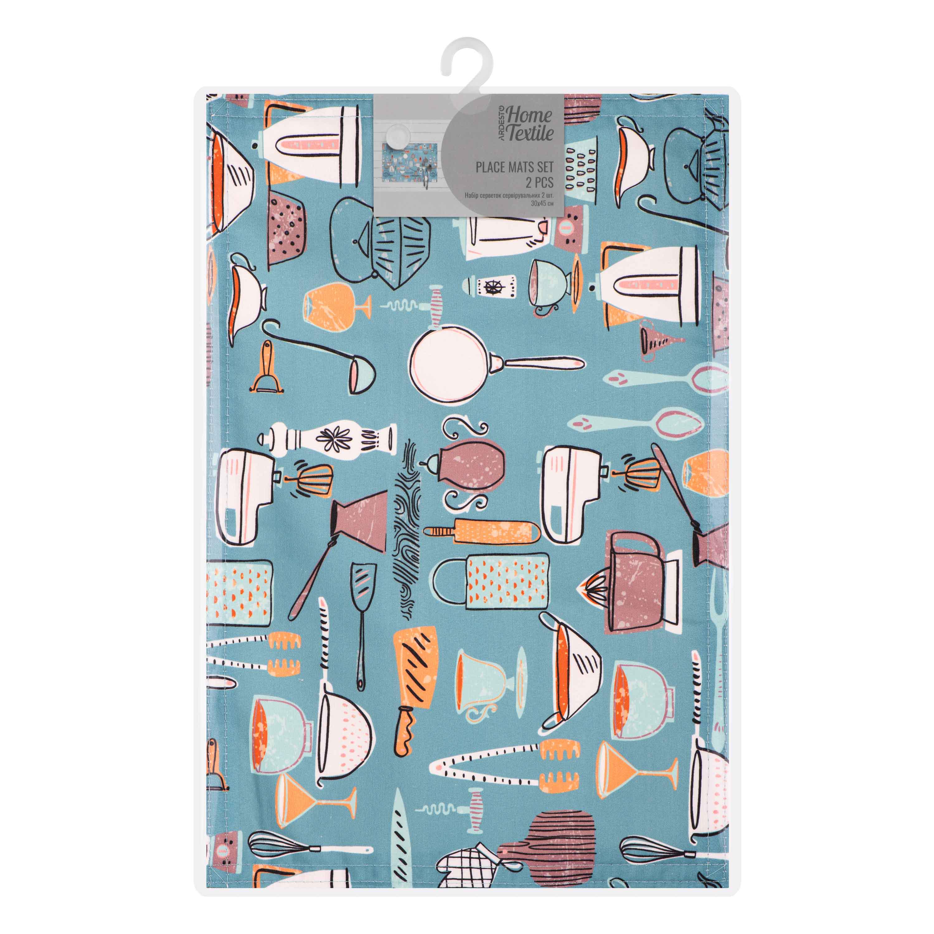 Набор сервировочных салфеток Ardesto Cookery 30х45 см 2 шт. (ART15CK)