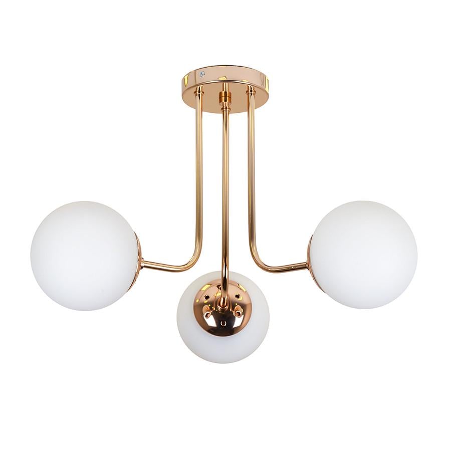 Люстра 7529908-3 GOLD/WH Золотий/Білий (LVS4778)