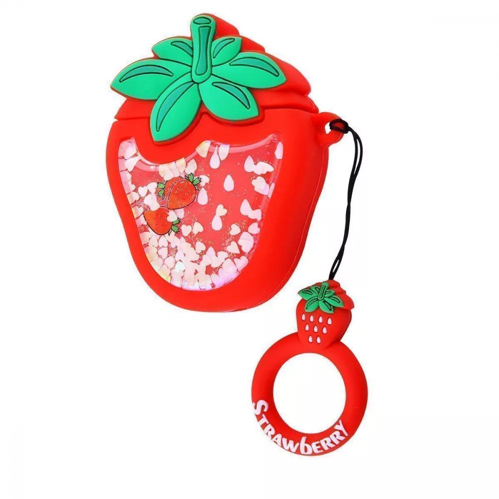 Чехол для наушников PRC Fruits Case with Sparcles & Water for AirPods Strawberry (14197312) Чехол для наушников PRC Fruits Case with Sparcles & Water for AirPods Strawberry (14197312)