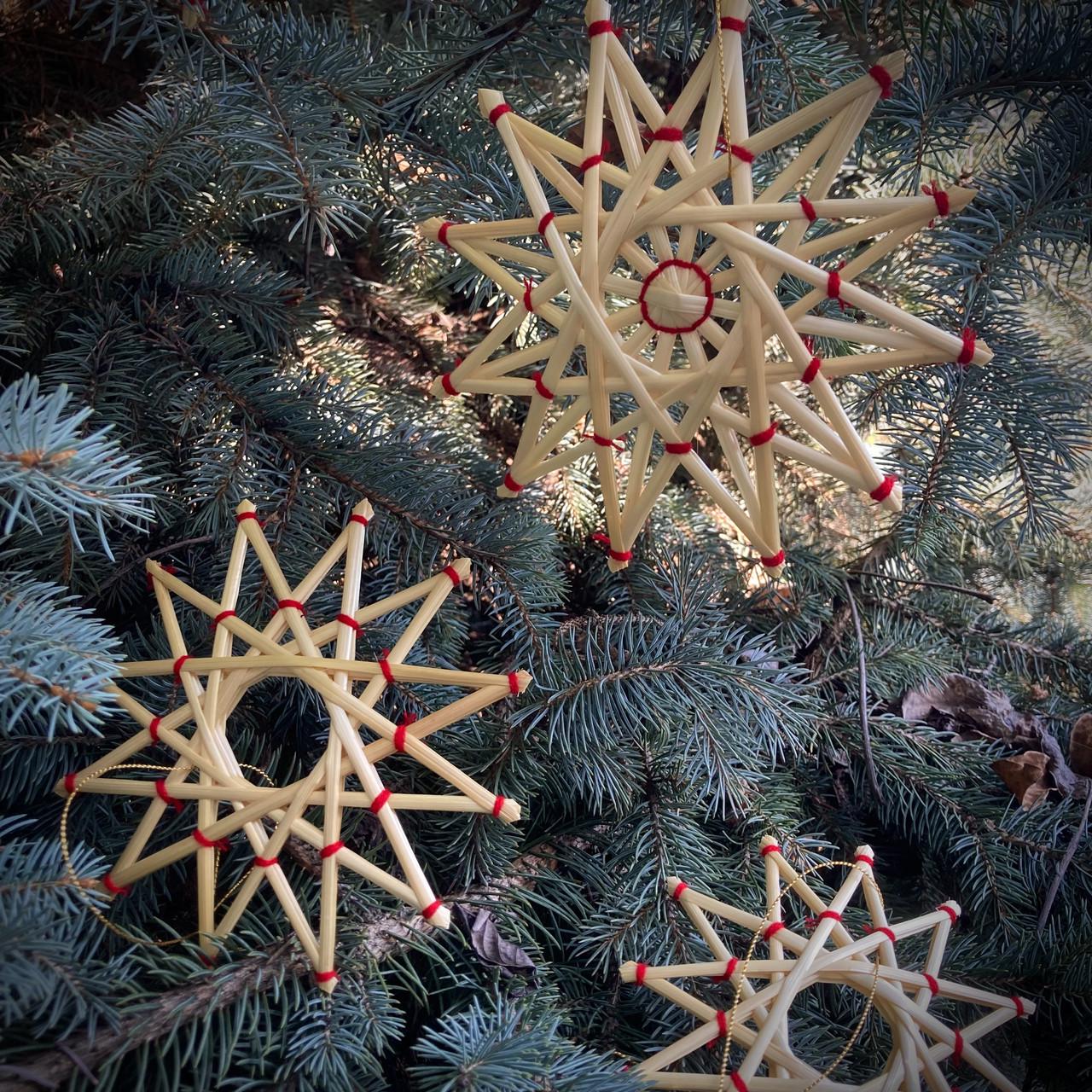 Игрушка елочная Звезда солома ручная работа 15 см (1974769952) - фото 3 Игрушка елочная Звезда солома ручная работа 15 см (1974769952) - фото 3