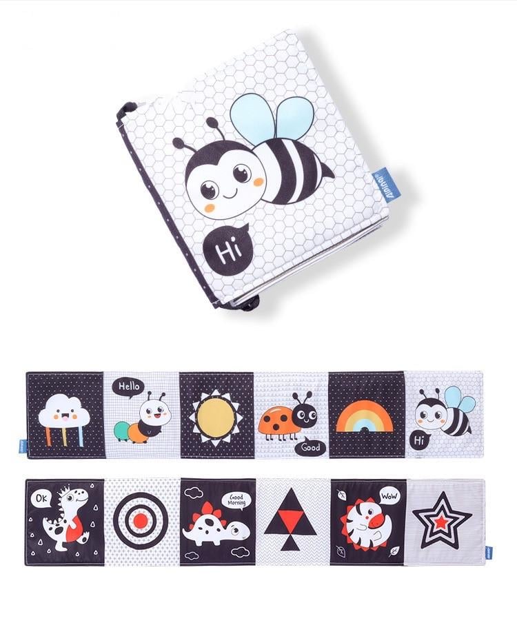 Книга-бортик в кроватку для новорожденных развивающая двусторонняя (2764500741)