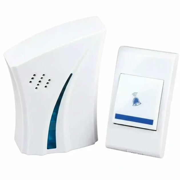 Дверной звонок беспроводной 8610 с радиусом действия до 100 м пластиковый корпус (0920)