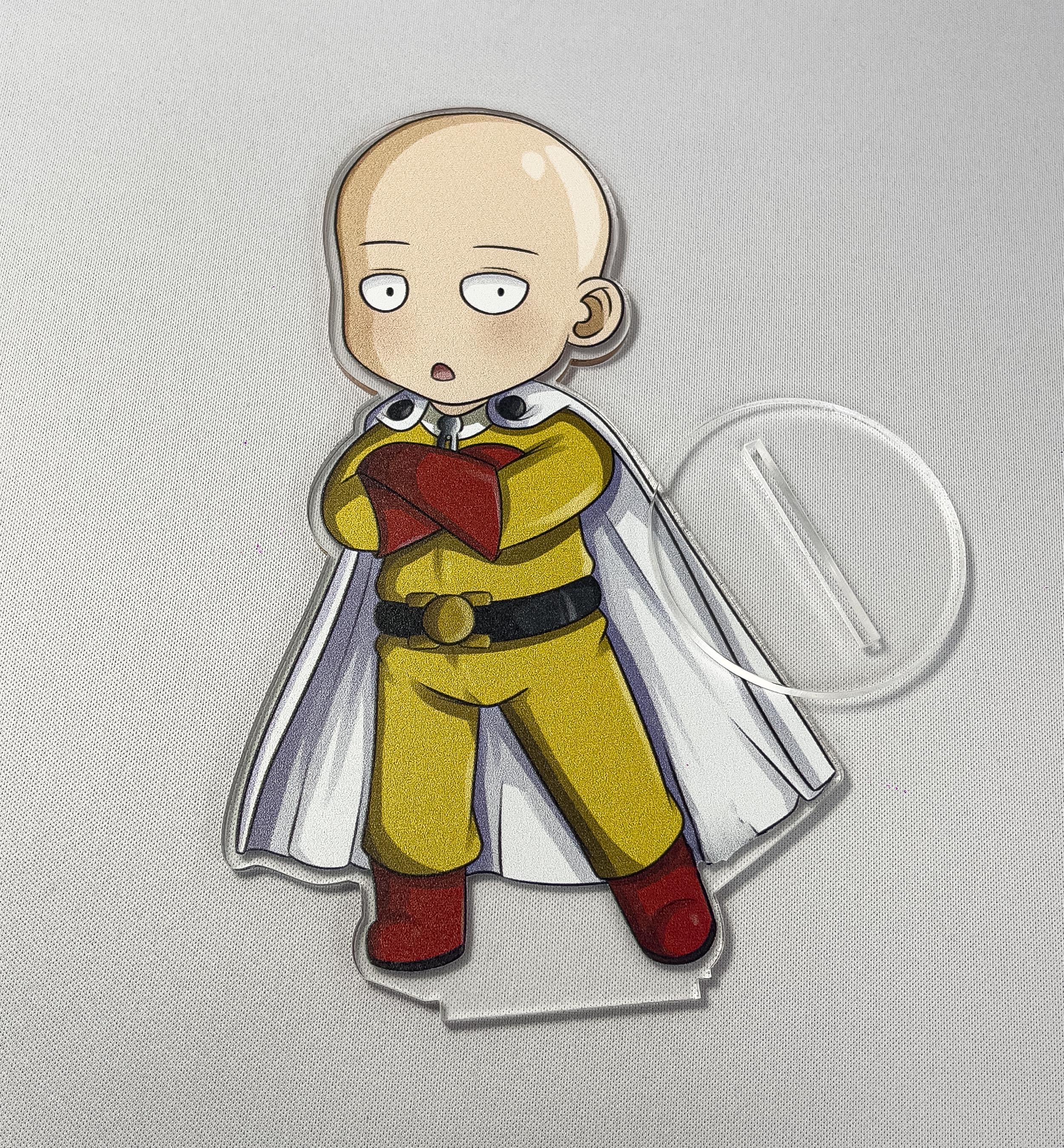 Фигурка акриловая коллекционная WorkPlaceShop One-Punch Man-Ванпанчмен-Сайтама 17 см - фото 5