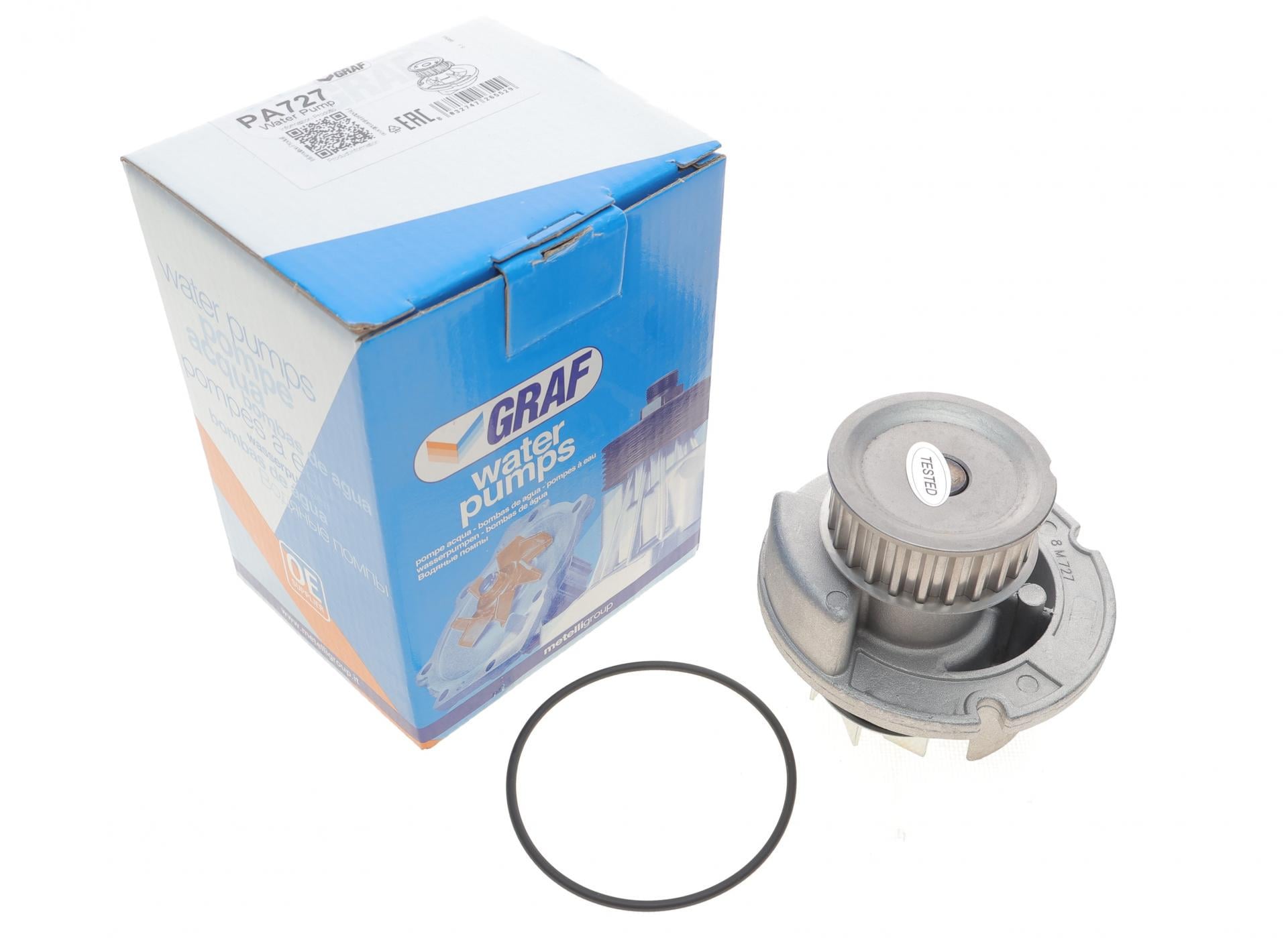 Насос воды Graf Opel Astra G/H/Vectra B/C/Zafira A/Corsa C/Meriva A 1.8/1.8 16V 98-10 23z B/B 8 лопаток PA727