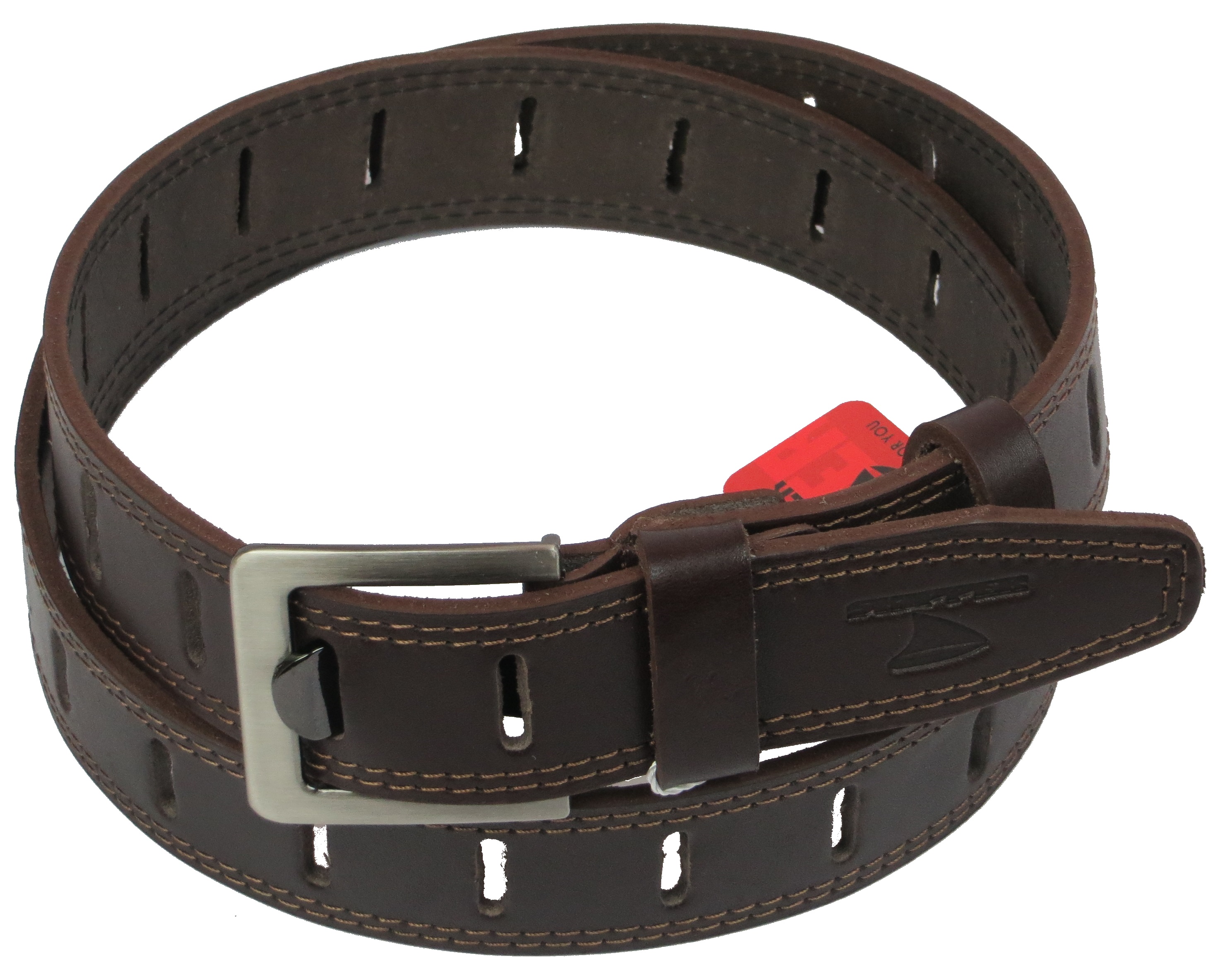 Ремень мужской Skipper кожаный Коричневый (1109-38)