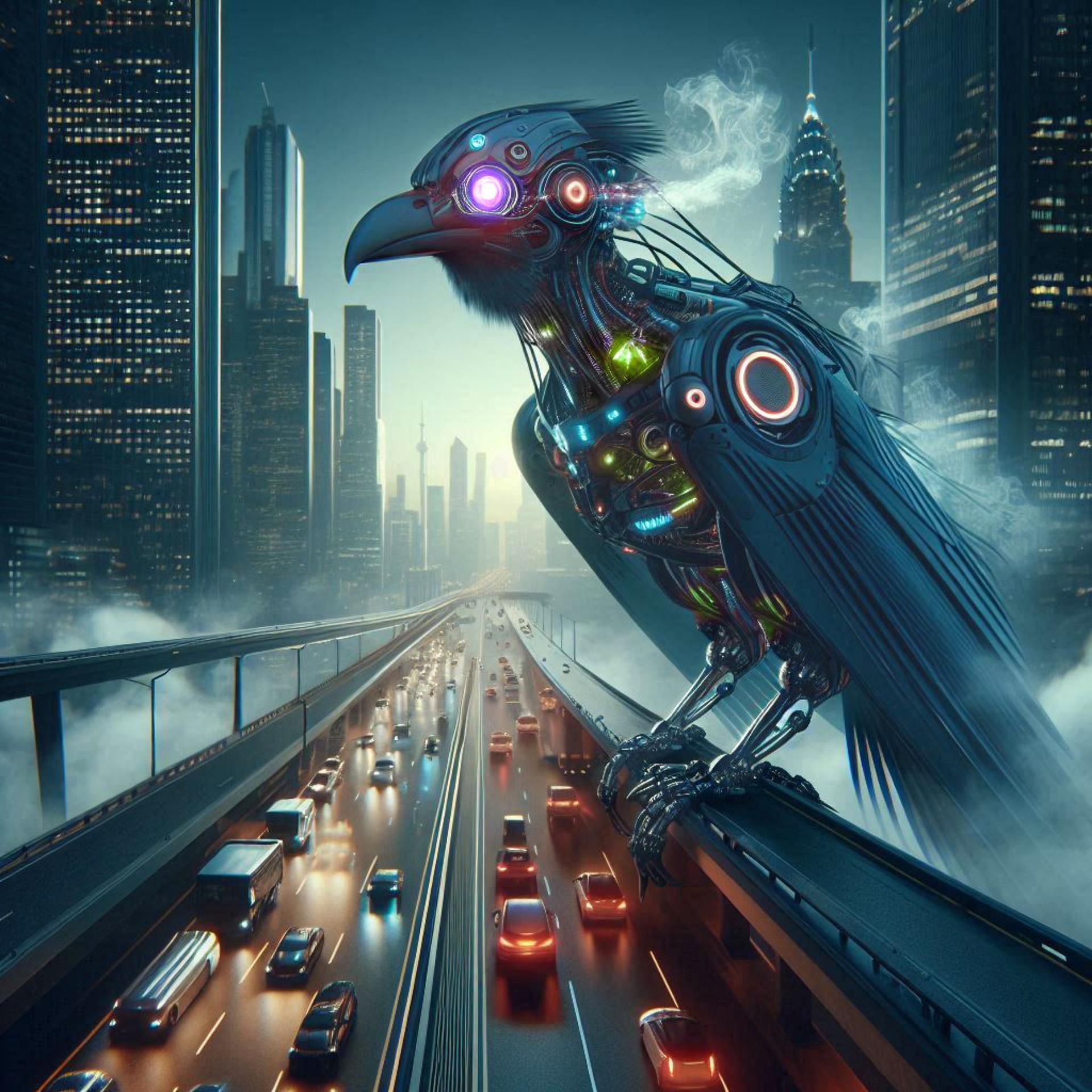 Пазл дерев'яний фігурний птах кіборг А5 35 ел. Пазл дерев'яний фігурний птах кіборг А5 35 ел.