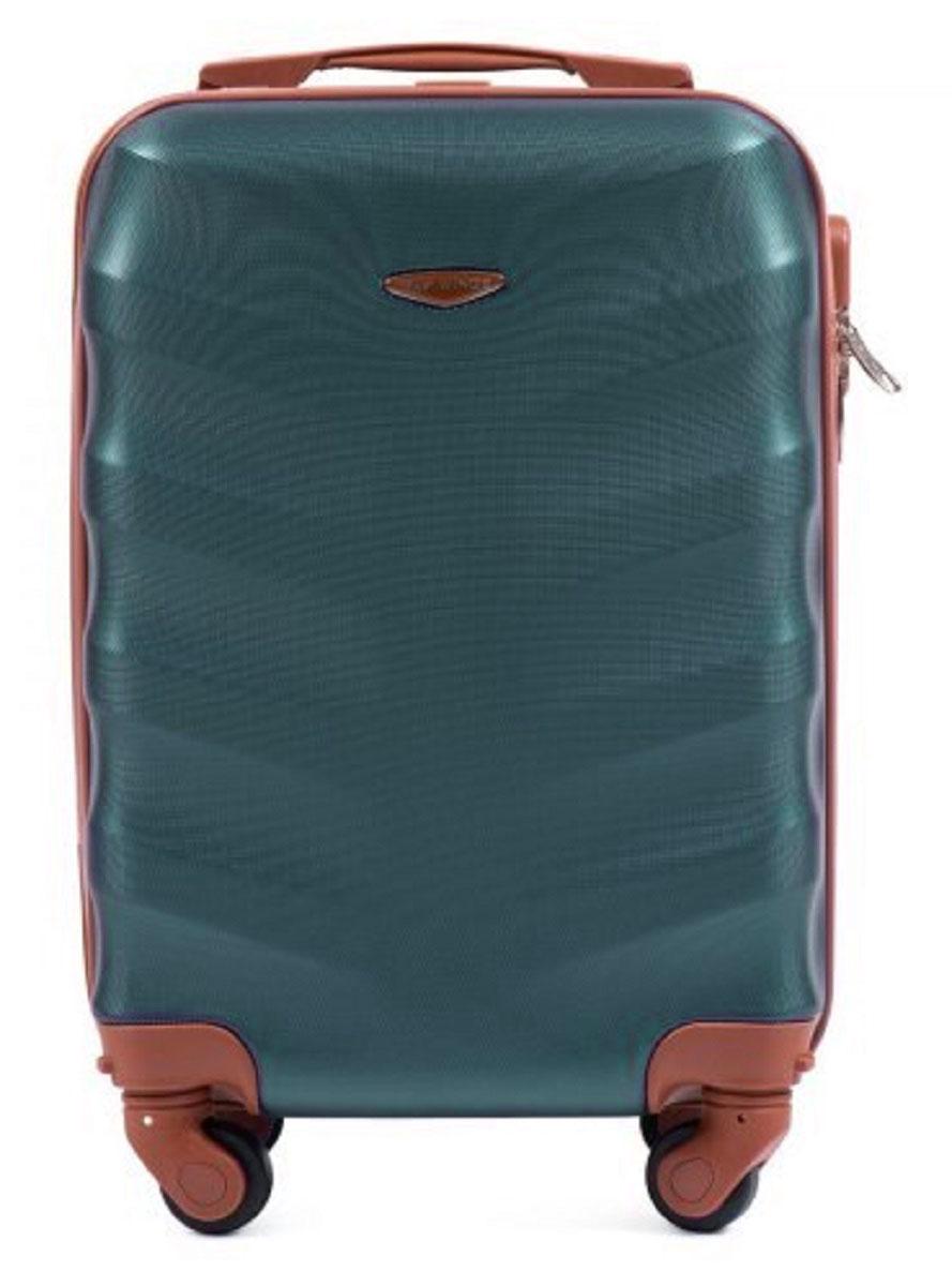 Чемодан пластиковый WINGS 402 микро Темно-зелений (Wp00455) - фото 2 Чемодан пластиковый WINGS 402 микро Темно-зелений (Wp00455) - фото 2
