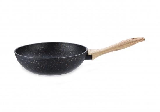 Сковорідка Fissman WOK Cosmic Black 24х7 см алюмінієва з кам'яним антипригарним покриттям (AL-4344.24) - фото 5