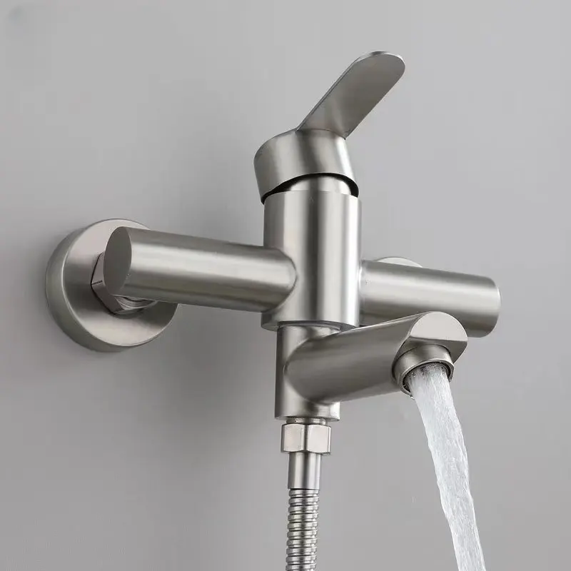 Смеситель для ванны Haiba DAX-009 EURO из нержавеющей стали SUS304 короткий поворотный излив (HB9613) Смеситель для ванны Haiba DAX-009 EURO из нержавеющей стали SUS304 короткий поворотный излив (HB9613)