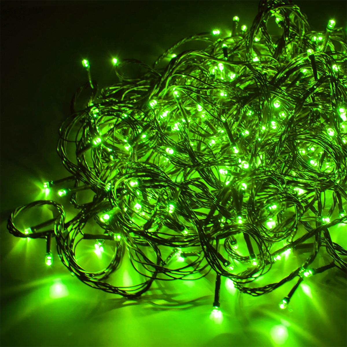 Светодиодная гирлянда новогодняя 500 LED 32 м Зеленый (1008959-Green)