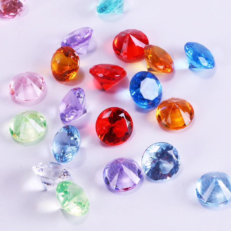 Бриллиант из акрила Resteq 50 шт. Разноцветный (VA-Colorful Diamonds) - фото 1