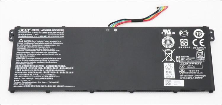 Аккумулятор для ноутбука Acer 11/31 V/ 3246mAh/ 36Wh AC14B13J