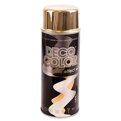 Краска аэрозоль Deco Color хром 400 мл Gold (70922)