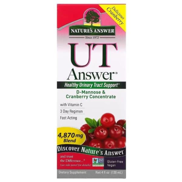 Препарат урологический Nature's Answer D-Mannose&Cranberry Concentrate 4870 мг 120 мл 8 порций (000022156)