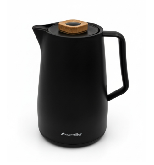 Термос-конференция Kamille пластиковый со стеклянной колбой 1000 мл Черный (2010bl) Термос-конференция Kamille пластиковый со стеклянной колбой 1000 мл Черный (2010bl)