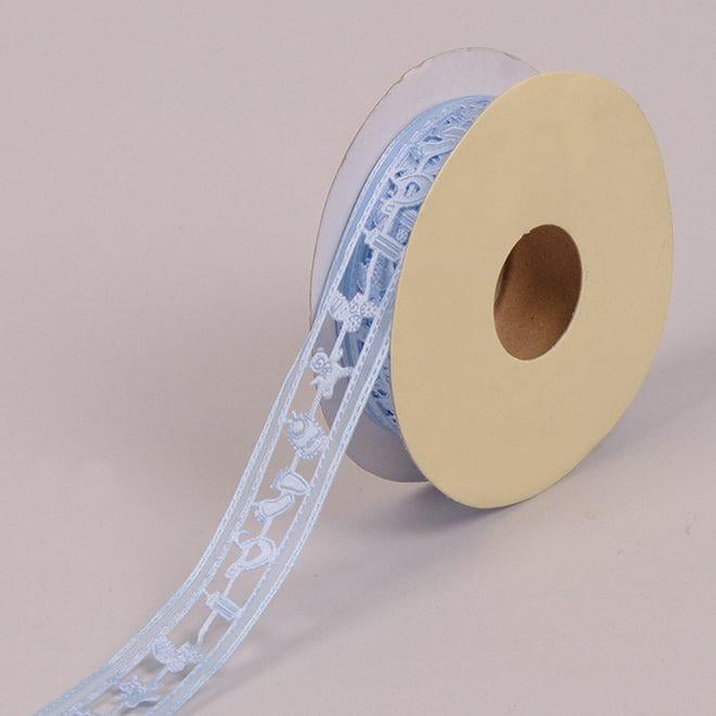 Лента декоративная Flora 2 см 9 м Голубой (22894)