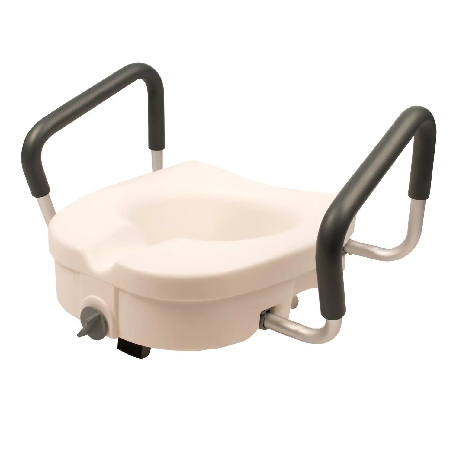 Сиденье-насадка на унитаз Wellamart с поручнями (8853)