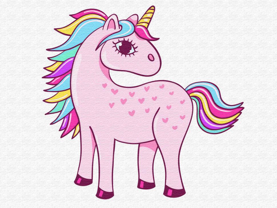 Детская картина по номерам Brushme Красочный единорог (MEX6361)