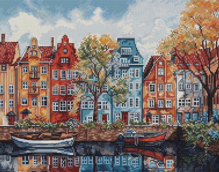 Набор для вышивания крестиком Luca-S Копенгаген 30x24 см (BU5046) Набор для вышивания крестиком Luca-S Копенгаген 30x24 см (BU5046)
