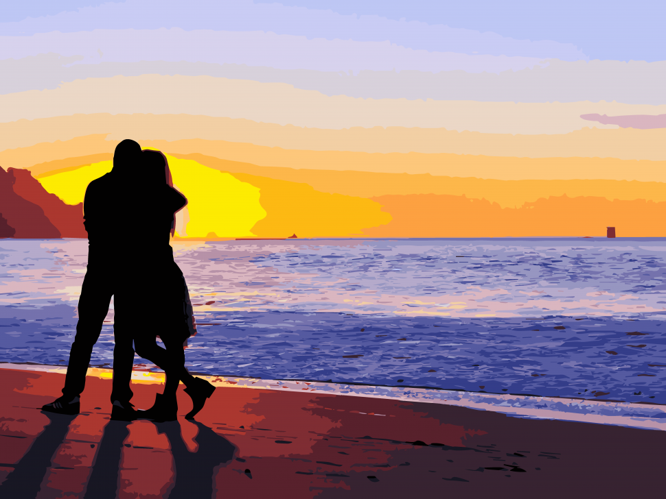 Картина по номерам Art Craft Влюбленные на побережье 40х50 см (10212-AC)