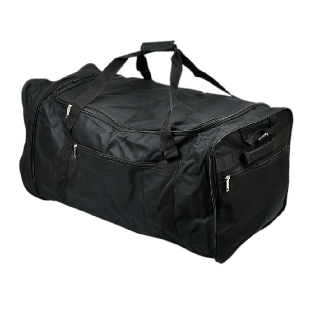 Сумка на колесах дорожня Stenson R33487 із розширювачем із ручкою 75 см Чорний (91de9923)