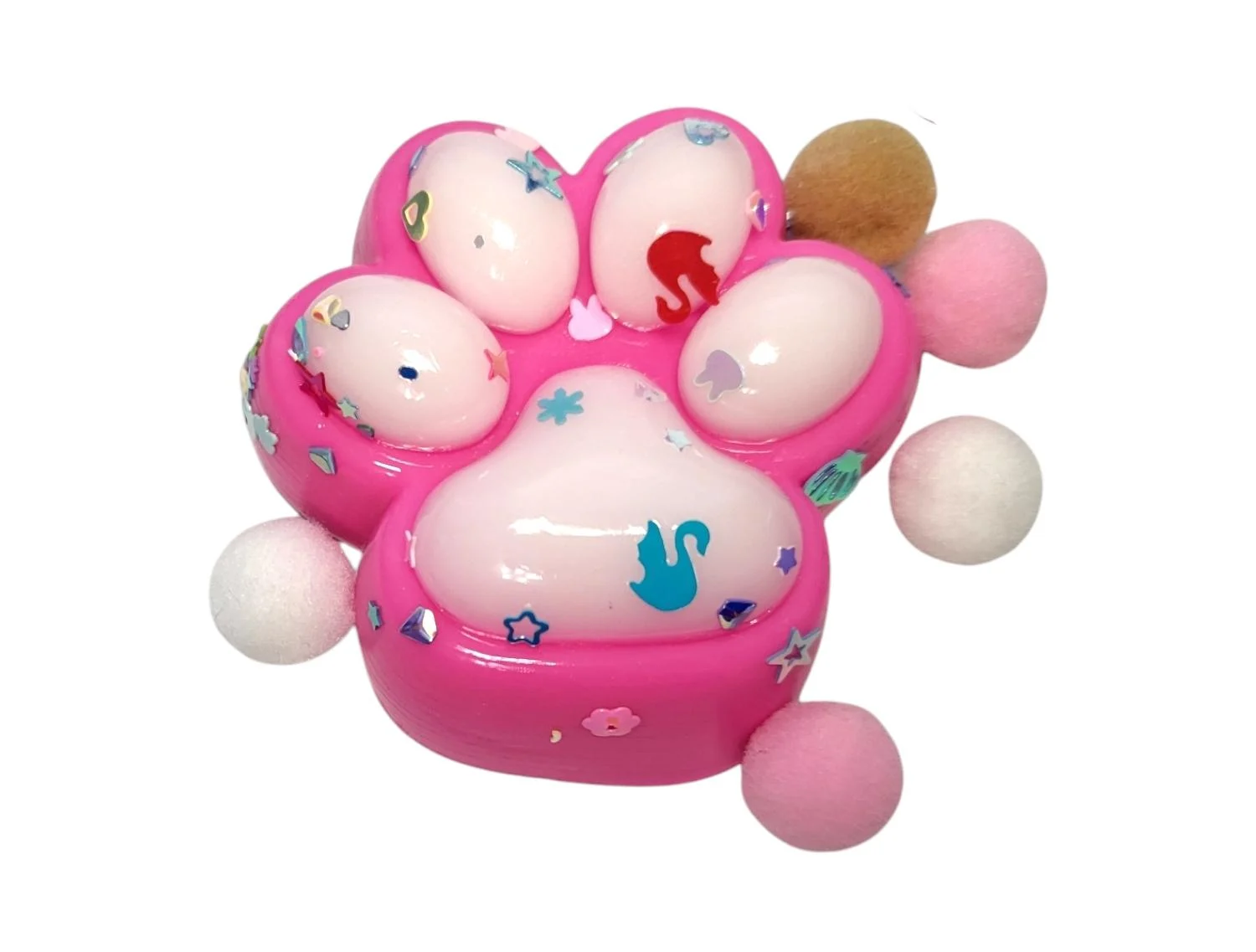 Антистресс кошачья сквиш тапа-лапка Розовый Антистресс кошачья сквиш тапа-лапка Розовый