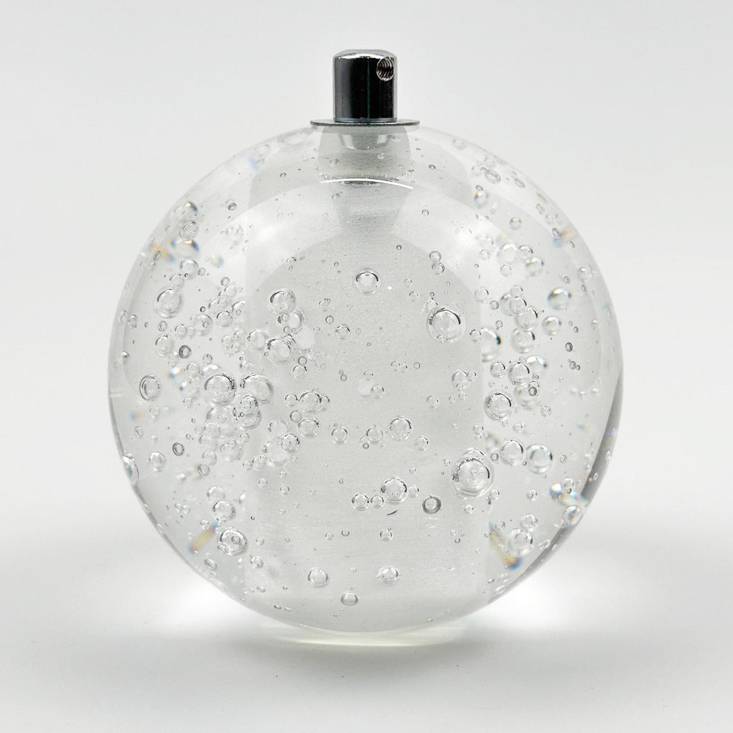 Плафон хрустальный шар Bubble d 100 мм с креплением под патрон G4 (6441) - фото 7 Плафон хрустальный шар Bubble d 100 мм с креплением под патрон G4 (6441) - фото 7