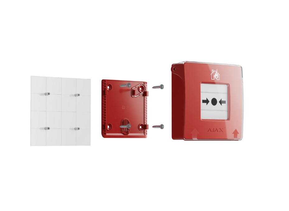 Извещатель пожарный ручной Ajax Manual Call Point Red 8EU ASP (29319611)