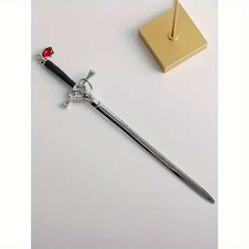 Заколка для волос Кинжал декоративная металлическая 19,4 см