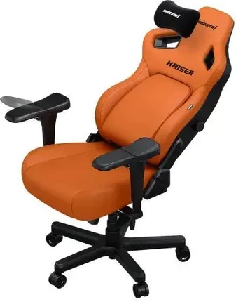 Комп'ютерне крісло геймерське Anda Seat Kaiser 4 L екошкіра Помаранчевий (AD12YDDCL20OPVC) - фото 1