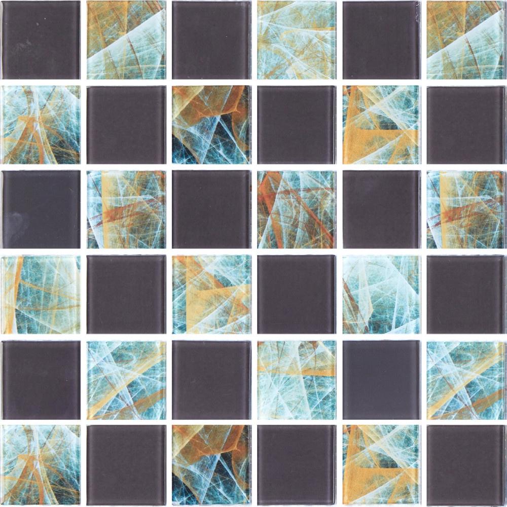 Мозаика стеклянная Kotto CeramicaGMP 0848046 СC print 42/ral 7039 300x300х8 мм 48х48 мм (003154)
