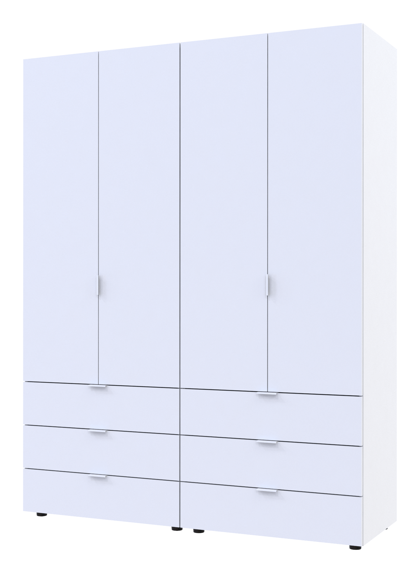 Комплект шкафов для одежды Doros Гелар 155х49,5х203,4 см 2 шт. Белый (DRS-011104)