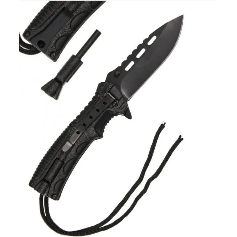 Нож складной туристический Mil Tec с шнуром из паракорда и огнивом (10829093) - фото 2 Нож складной туристический Mil Tec с шнуром из паракорда и огнивом (10829093) - фото 2