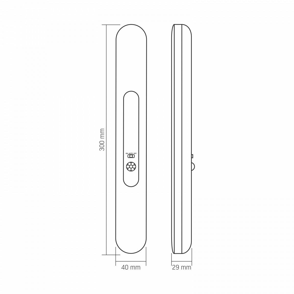 Светильник аккумуляторный Videx VL-NL013W-SR LED с пультом и датчиком движения - фото 2