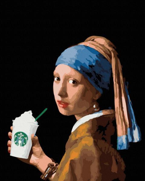 Картина по номерам Brushme Девушка с жемчужной сережкой 40х50 см в термопакете (GX36701) Картина по номерам Brushme Девушка с жемчужной сережкой 40х50 см в термопакете (GX36701)