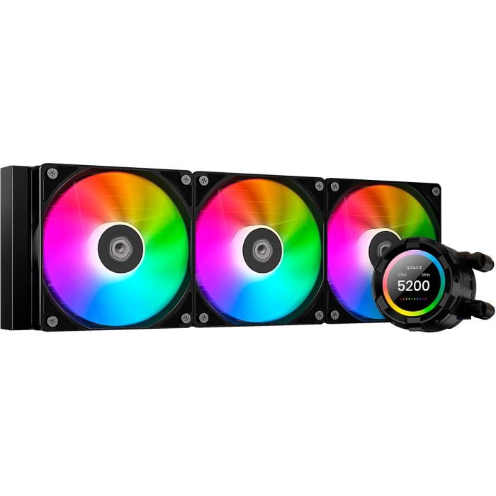 Система водяного охлаждения ID-Cooling Space LCD SL360 XE 360 мм 1800 об/мин ARGB PWM LCD Black Система водяного охлаждения ID-Cooling Space LCD SL360 XE 360 мм 1800 об/мин ARGB PWM LCD Black