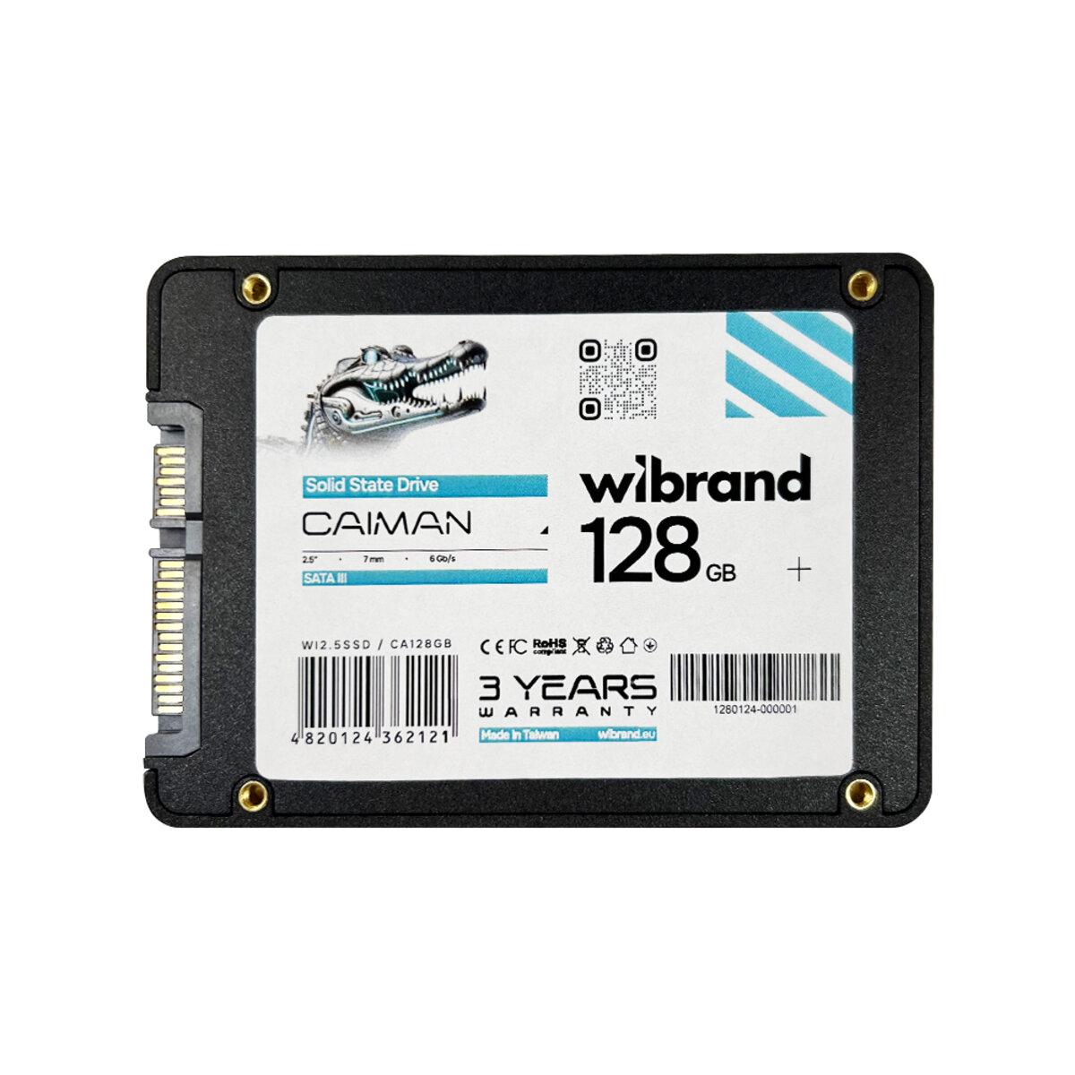 Диск SSD Wibrand Caiman 128 Gb 2,5" 7 мм SATAIII Bulk (WI2.5SSD/CA128 Gb) - фото 2