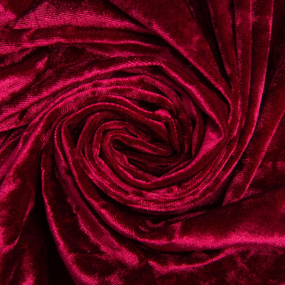 Ткань Бархат Li V-6 Бордо (23050)
