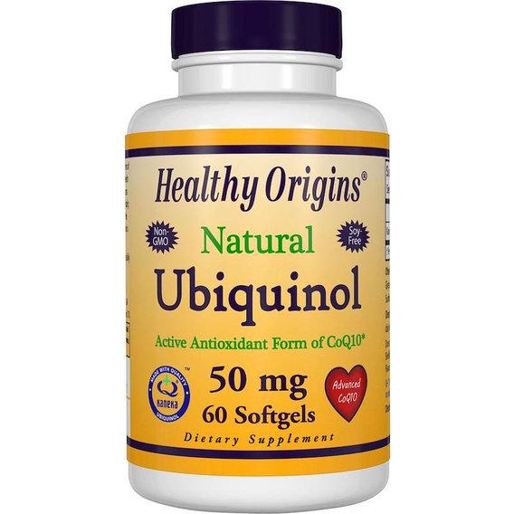 Коэнзим Healthy Origins Ubiquinol Kaneka Q+ 50 мг 60 Softgels