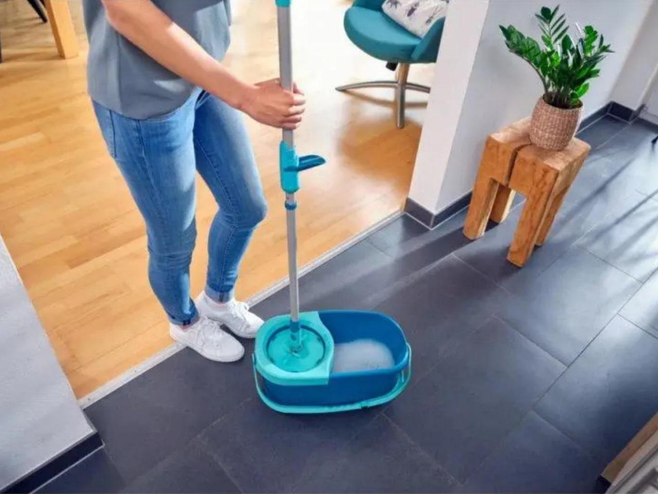 Набор для уборки Leifheit швабра и ведро с отжимом - фото 6 Набор для уборки Leifheit швабра и ведро с отжимом - фото 6